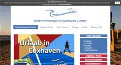 Desktop Screenshot of cuxhaven-urlaub-in-duhnen.de